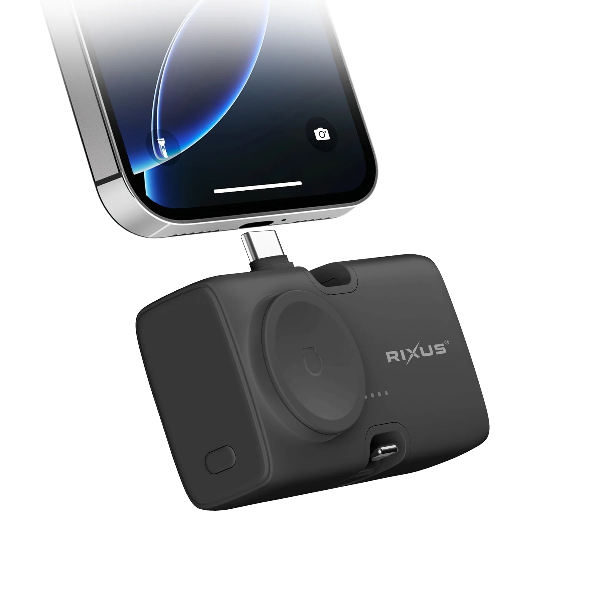 Rixus | Mini Click-On 3-in-1 Powerbank 4500mAh