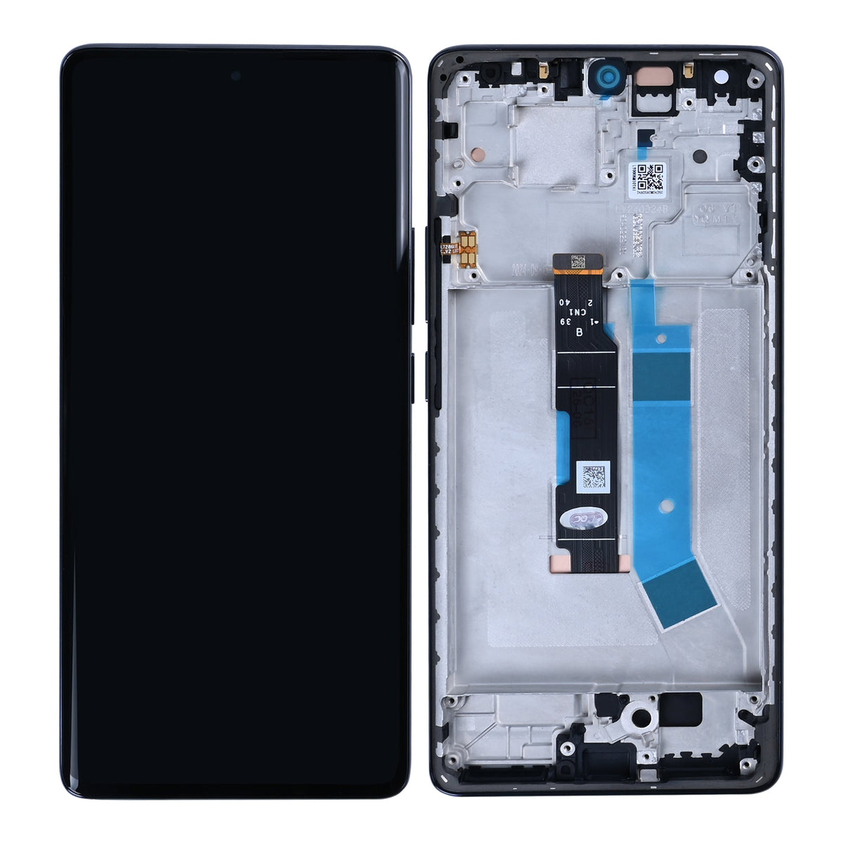 Xiaomi Redmi Note 14 Pro 4G Display und Digitizer mit Rahmen, Mitternachtsschwarz (OEM)