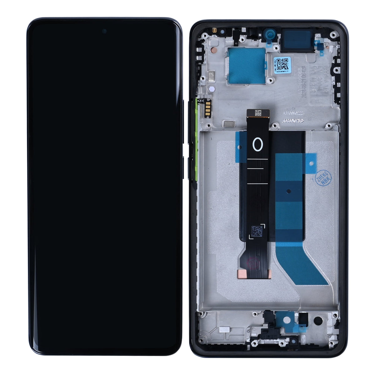 Xiaomi Redmi Note 14 Pro 5G Display und Digitizer mit Rahmen, Mitternachtsschwarz (OEM)