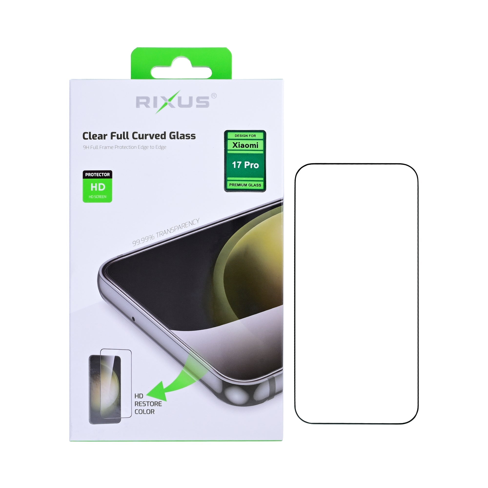 Rixus Clear HD Ultra Line Panzerglas für Xiaomi 17 Pro