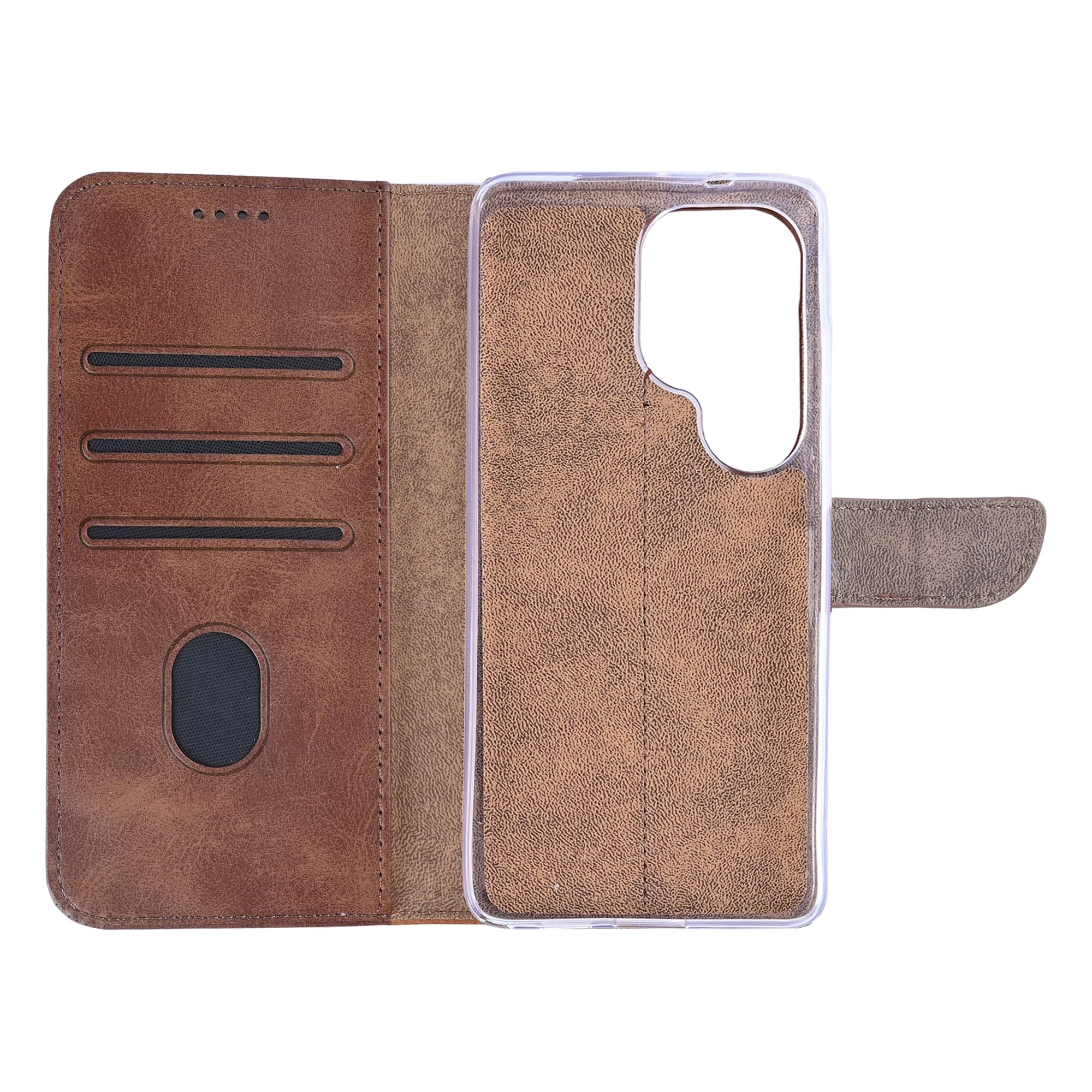 Rixus Book Case Wallet Case für Samsung Galaxy S26 Ultra Braun