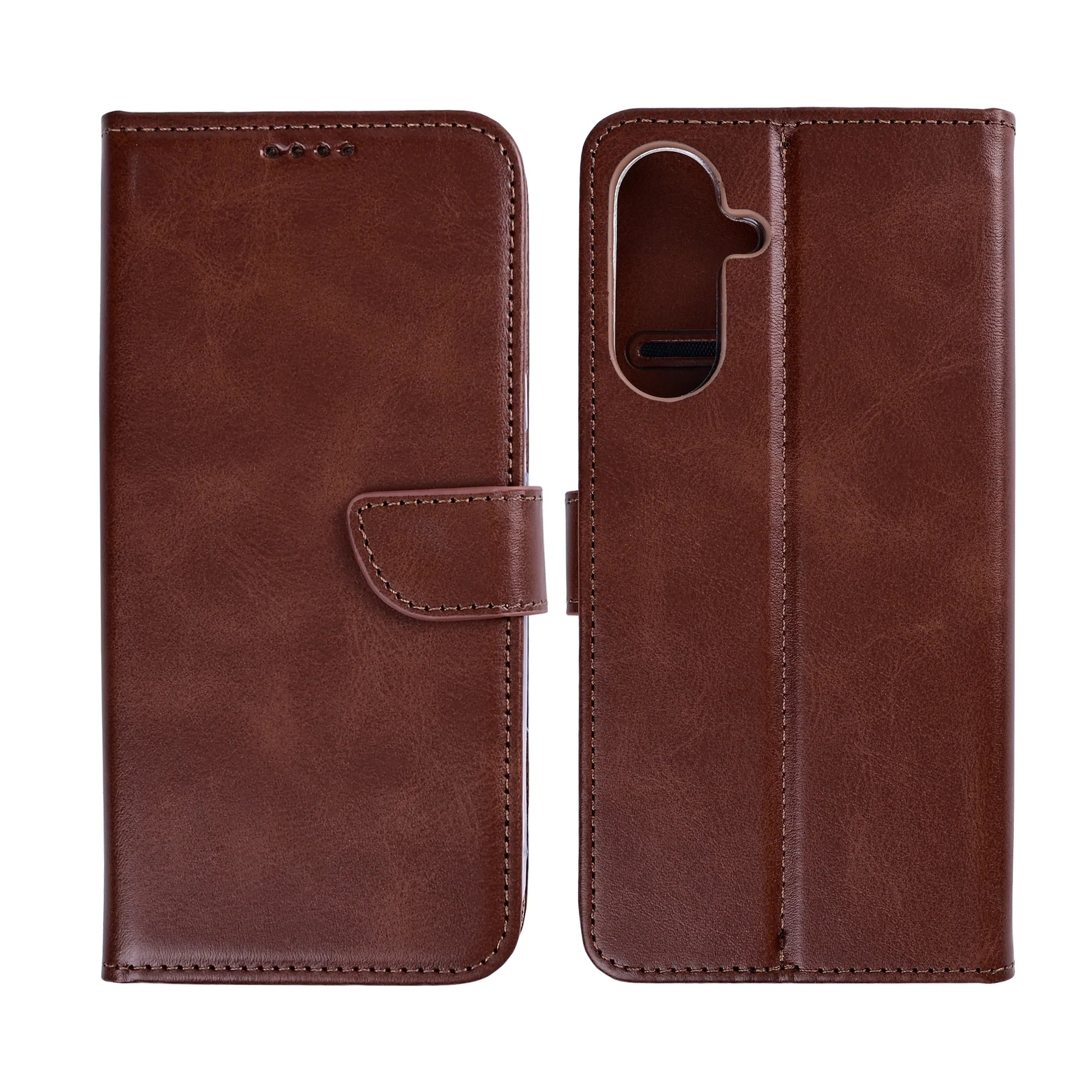 Rixus Book Case Wallet Case für Samsung Galaxy S26 Plus Braun