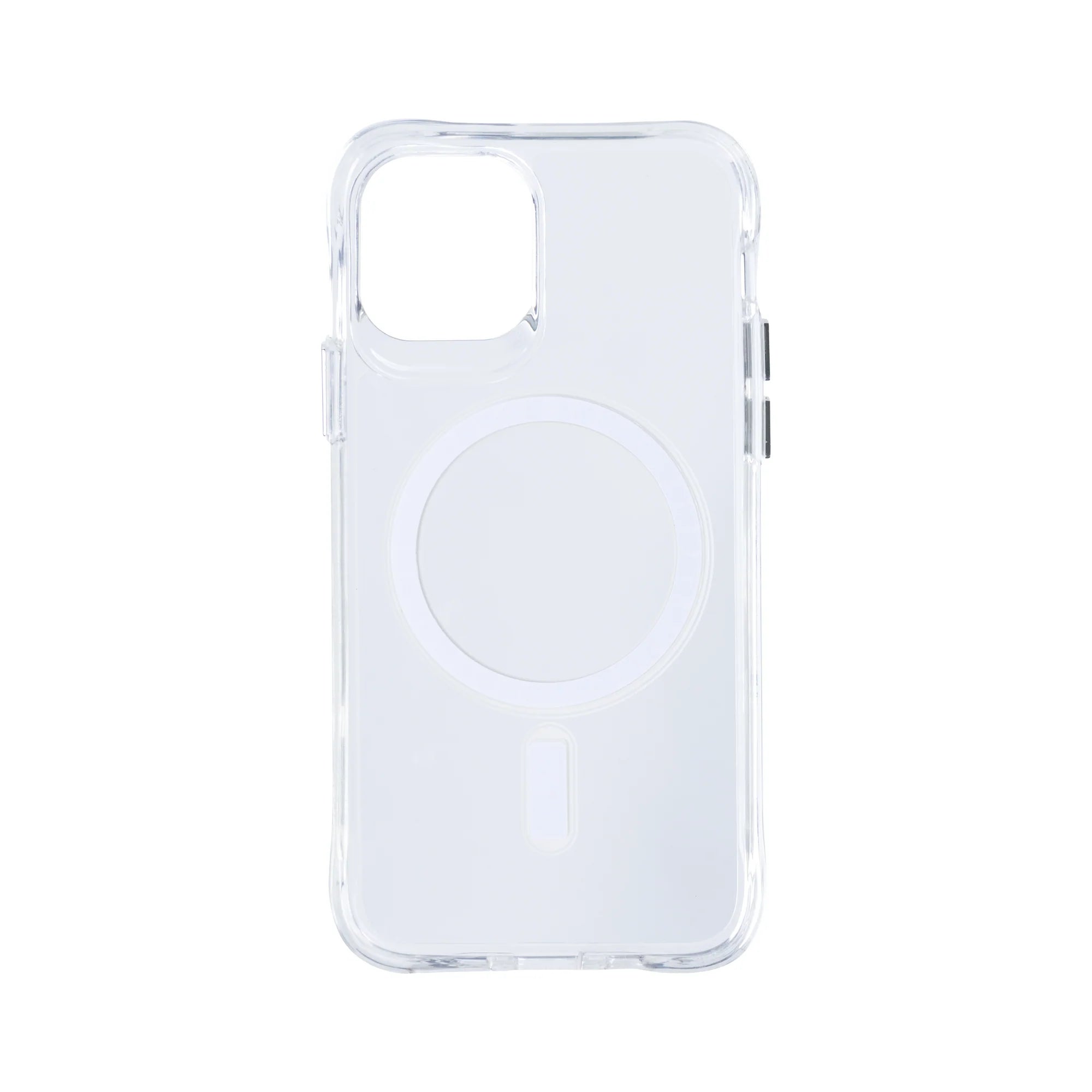 Rixus Kristallklares Anti-Schock TPU Case mit MagSafe für iPhone 12 / 12 Pro – Transparent