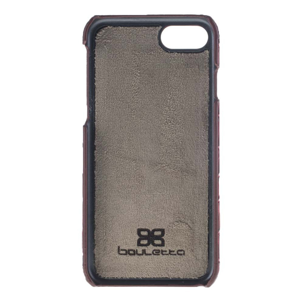 Trinity Echt Ledertasche Set iPhone 7 Rot