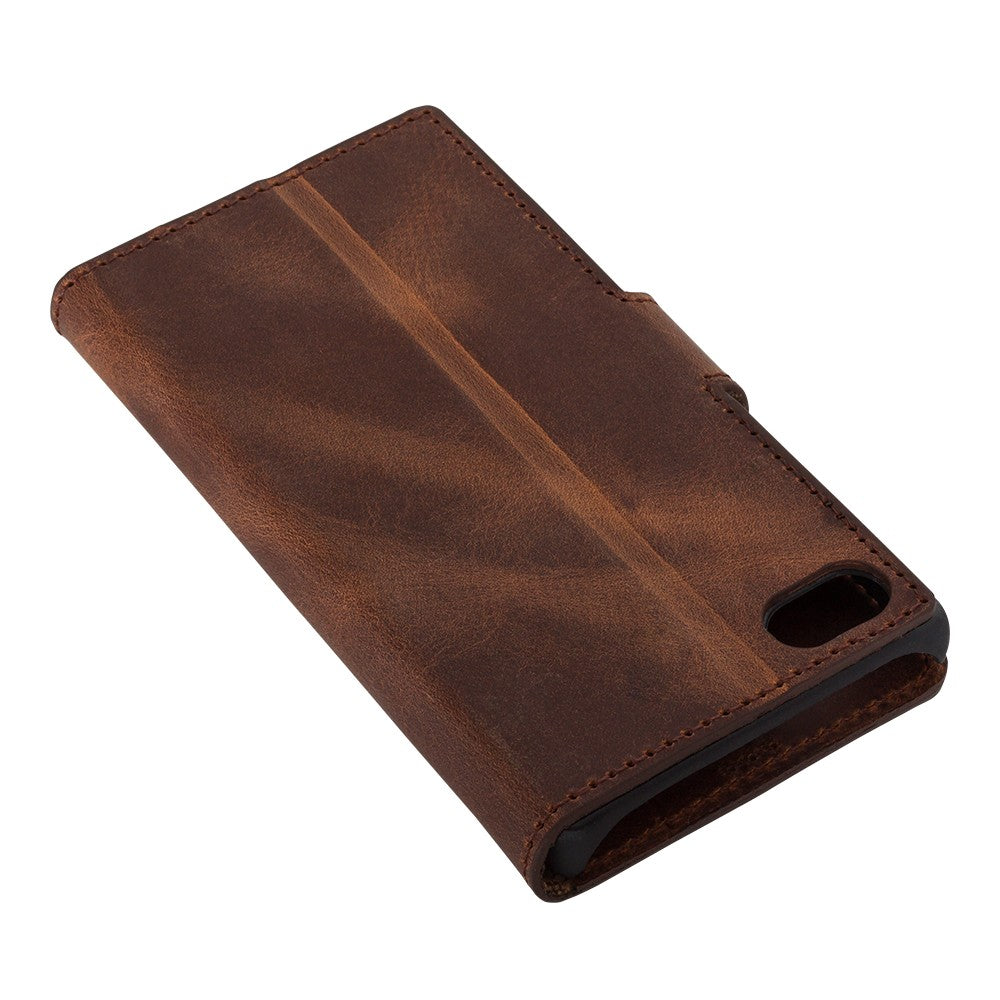 Bouletta Echt Leder BookCase Z5 Compact Xperia