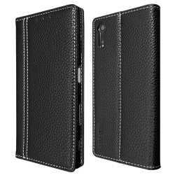 Schwarz Book Tasche Xperia XZ