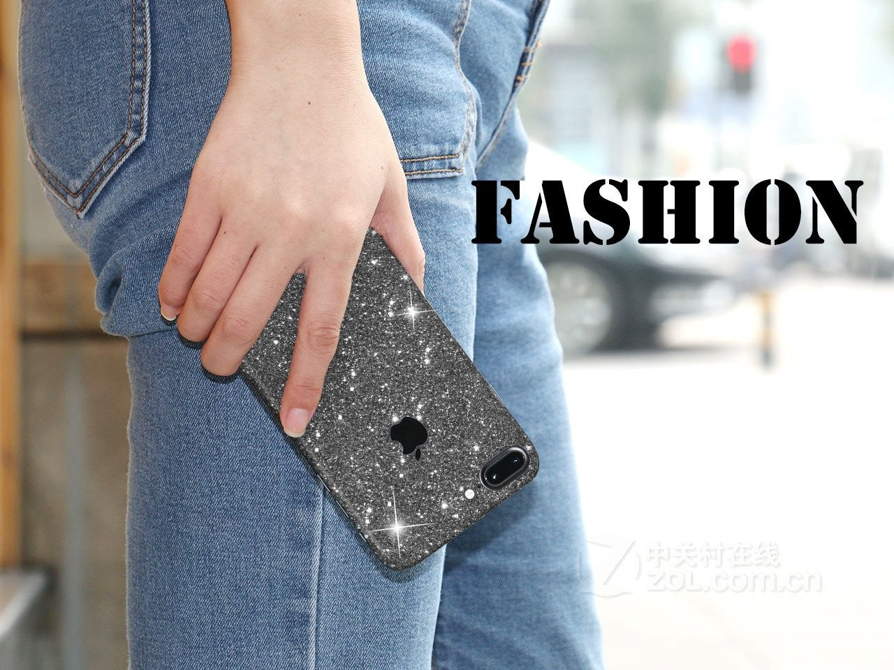 iphone 7 Plus Schwarz Bling Aufkleber Schutz-Folie Sticker Skin
