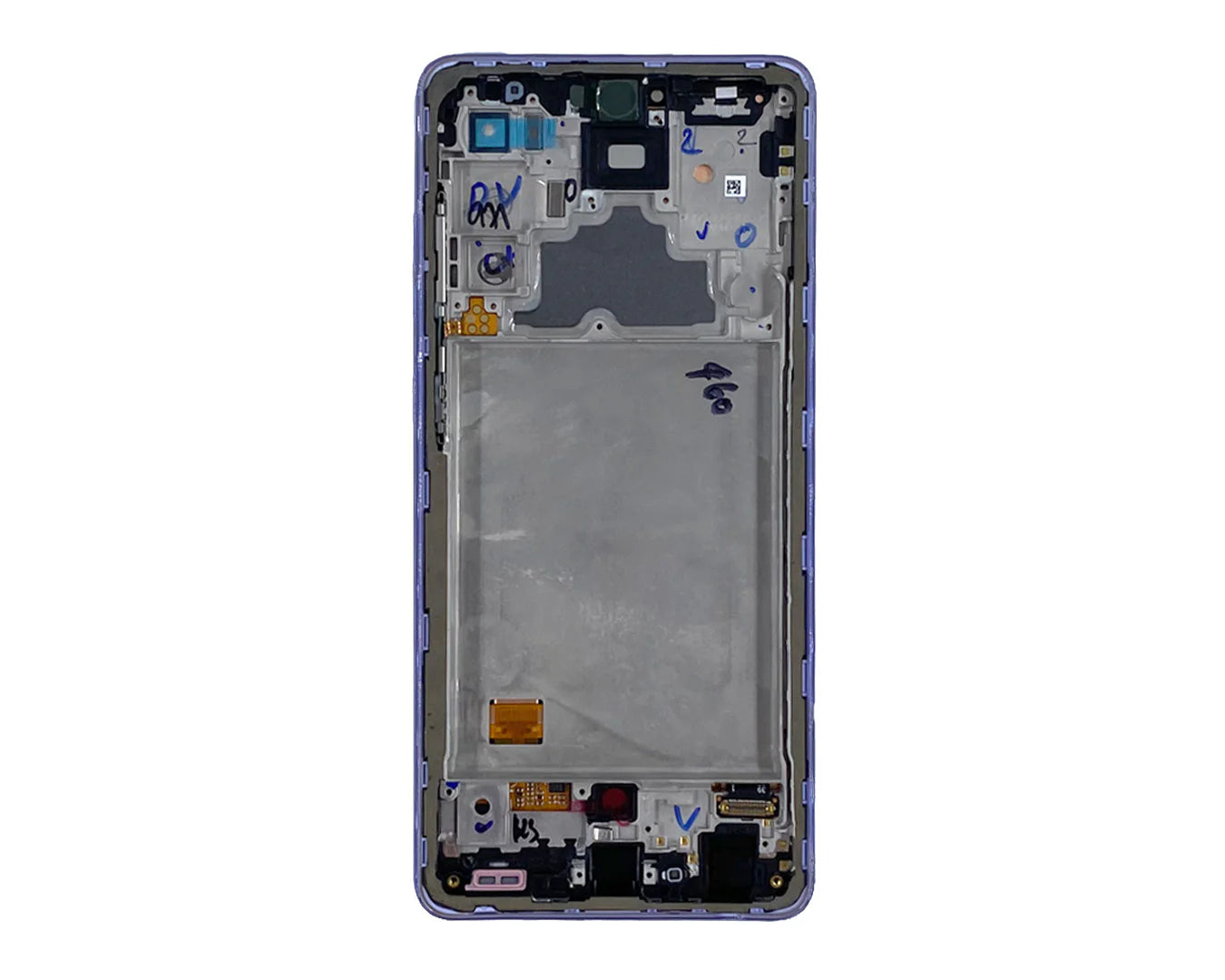 Samsung Galaxy A72 Display Modul Lila (Service Pack, AMOLED, mit Rahmen) - Phonebazaar