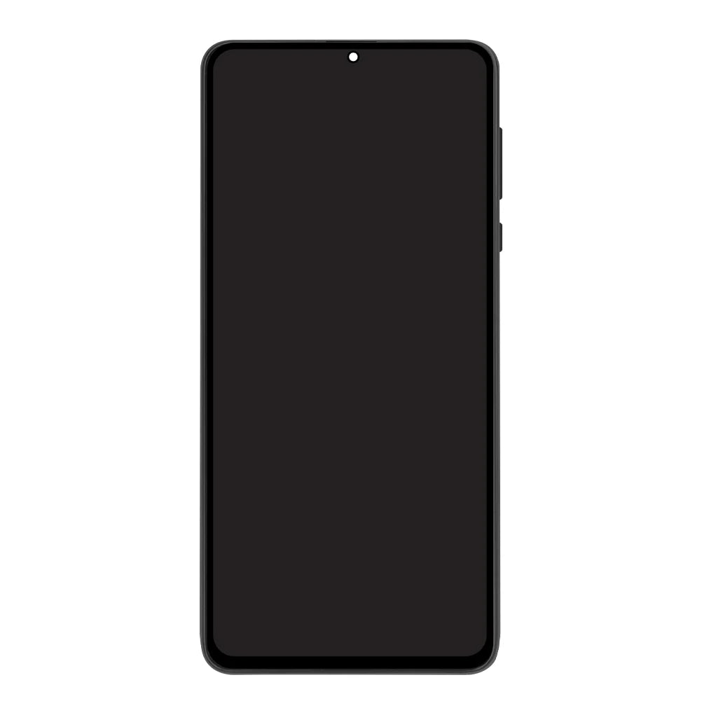 Samsung Galaxy A72 Soft OLED Display (Schwarz, mit Rahmen)