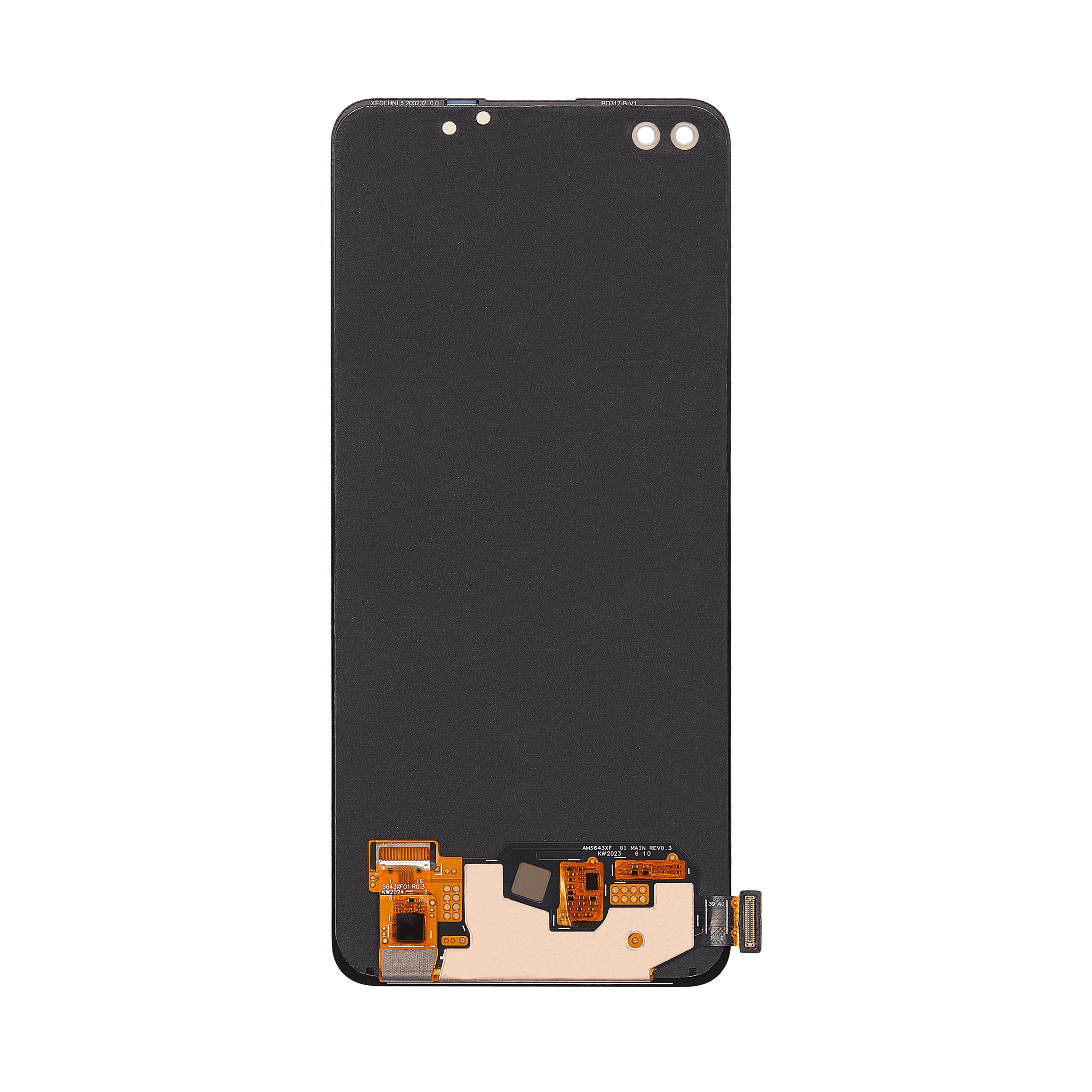 Oppo Reno 4 5G Display And Digitizer Without Frame Black OEM