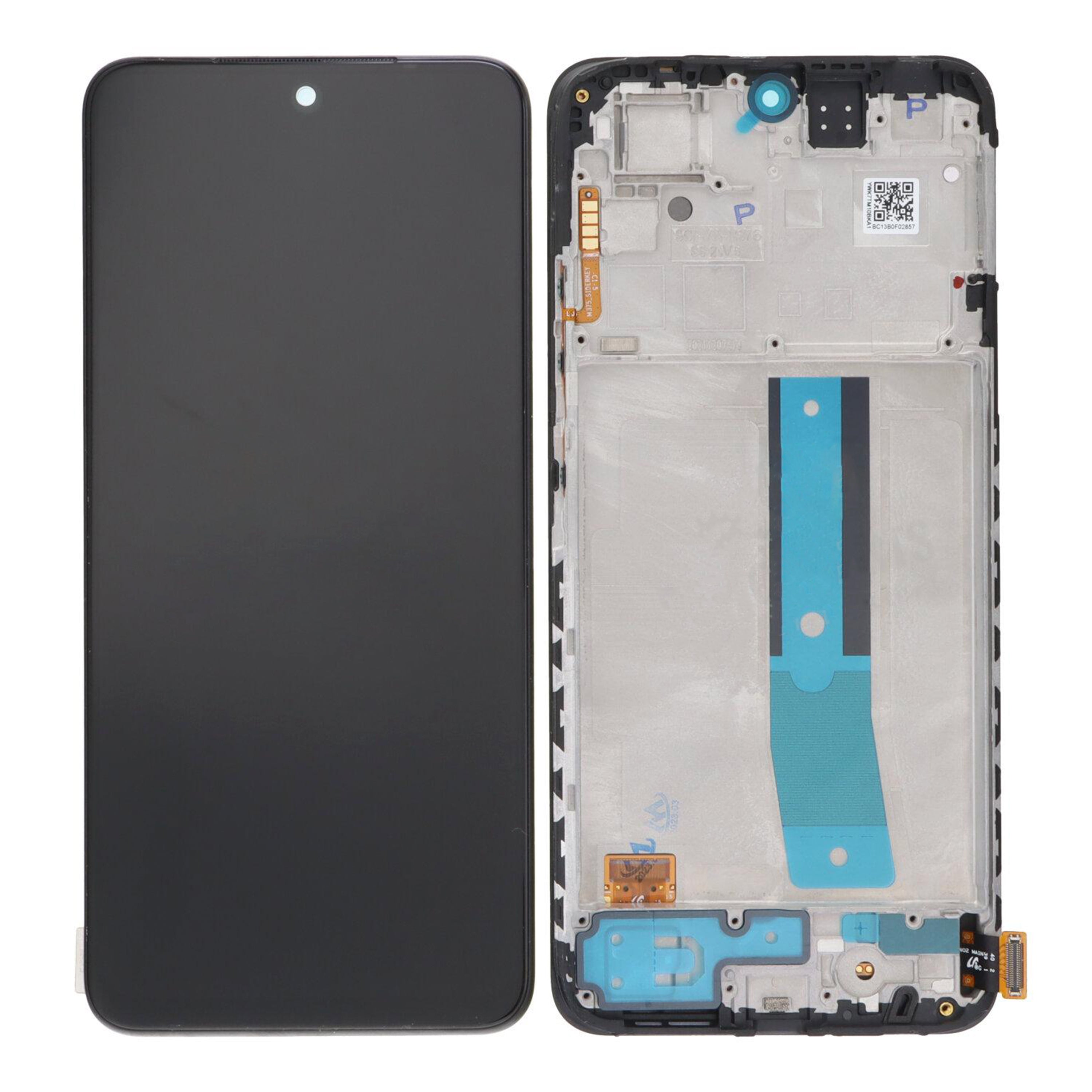 Xiaomi Redmi Note 11 4G Display und Digitizer mit Rahmen, Schwarz, OEM
