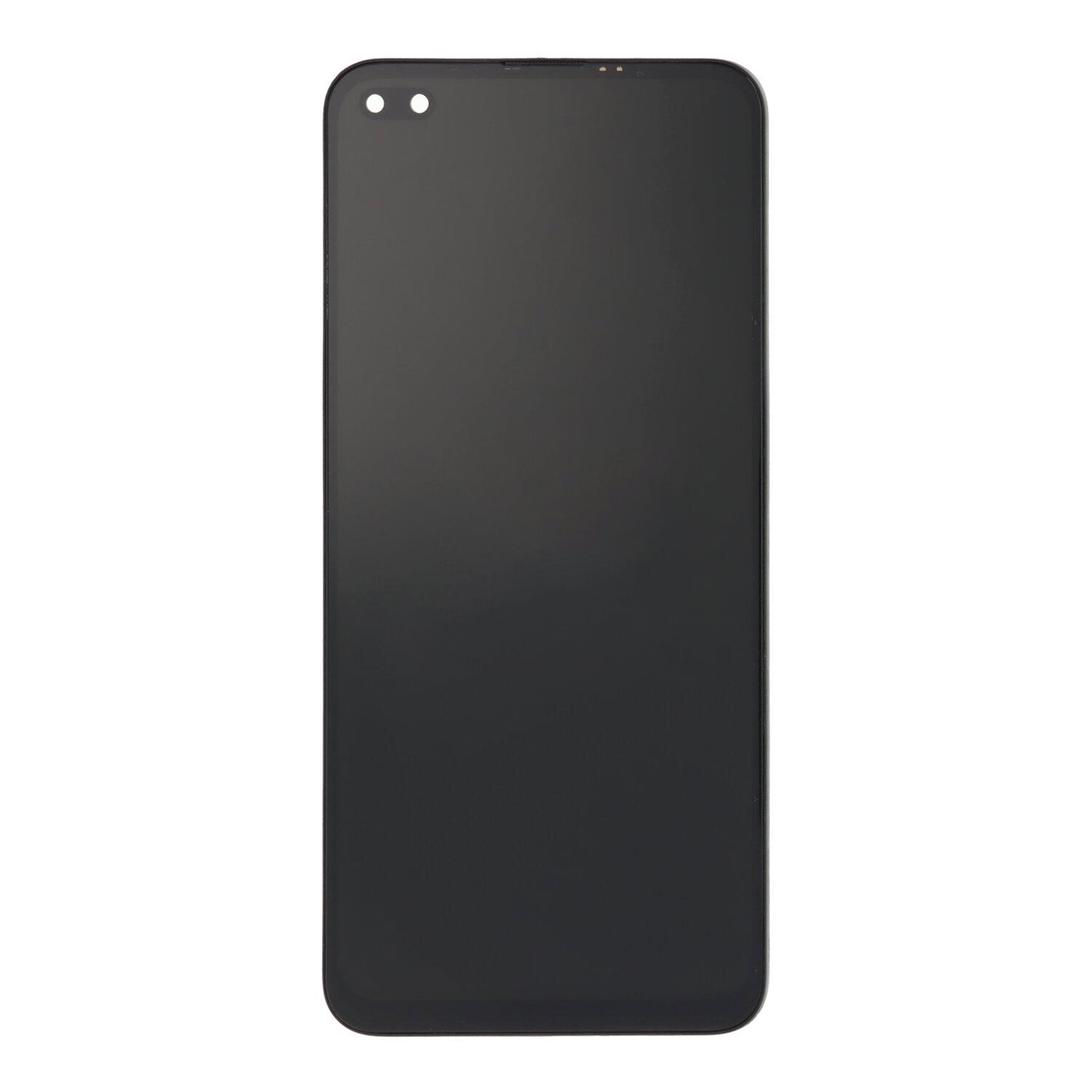 Oppo Reno 4Z 5G Display und Digitizer mit Rahmen, Schwarz, OEM