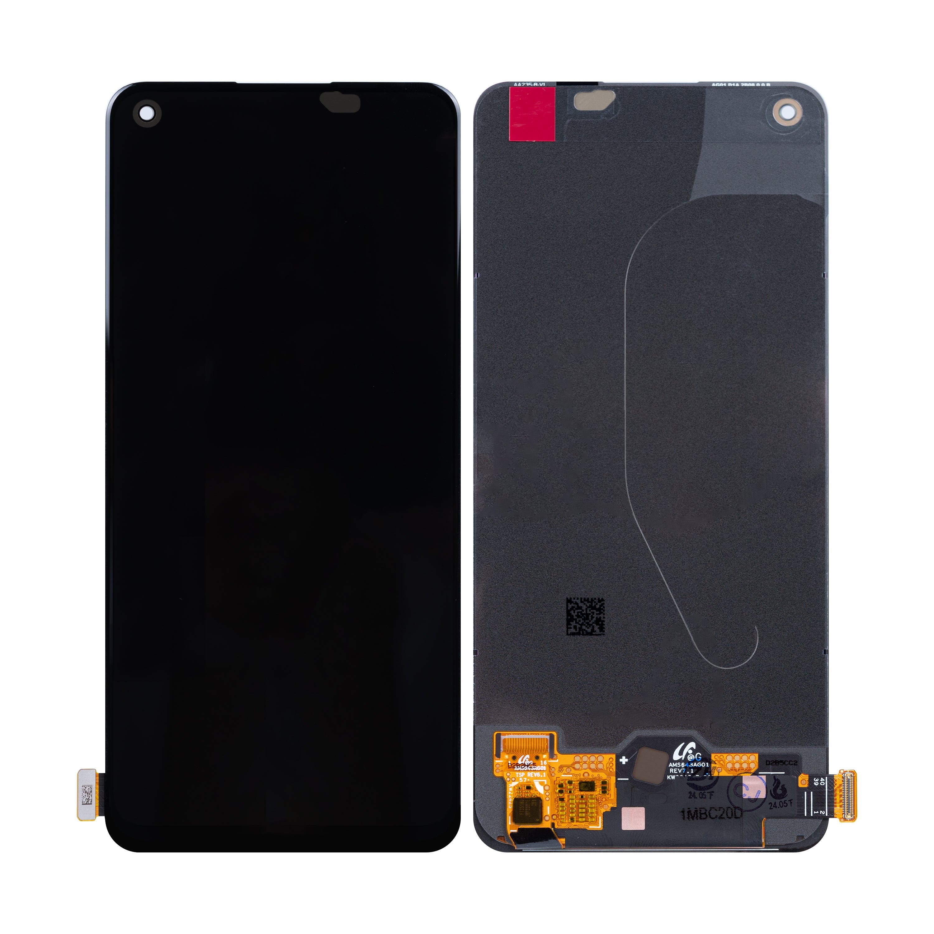 Oppo Reno8 T 4G Display und Digitizer ohne Rahmen, Schwarz, OEM