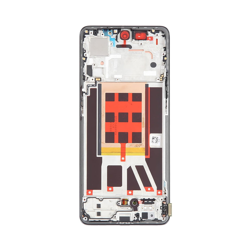 Oppo Reno9, Reno9 Pro Display und Digitizer mit Rahmen Schwarz OEM