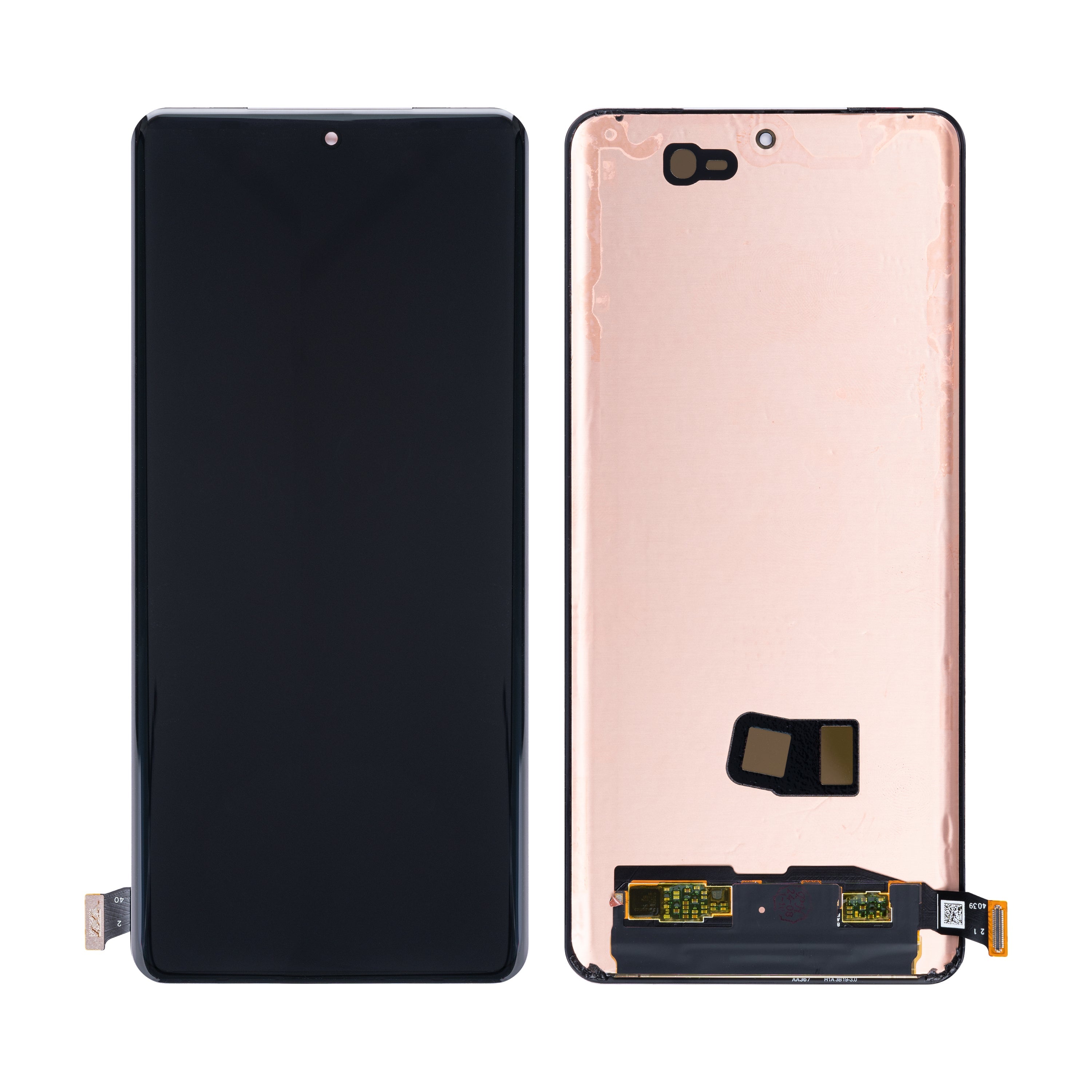 Oppo Find X7 Ultra Display und Digitizer ohne Rahmen Schwarz OEM