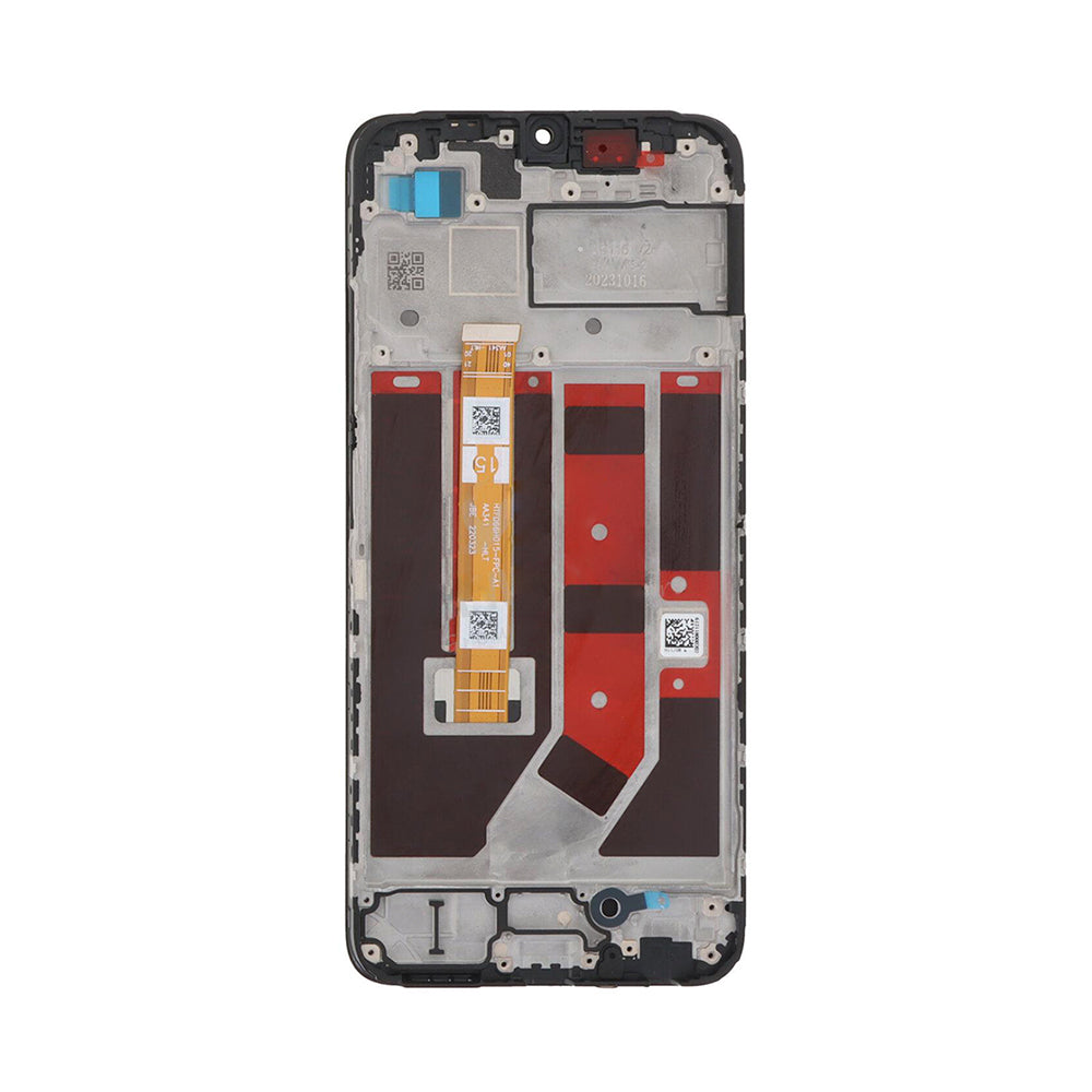Oppo A18, A38 Display und Digitizer mit Rahmen, Schwarz, OEM