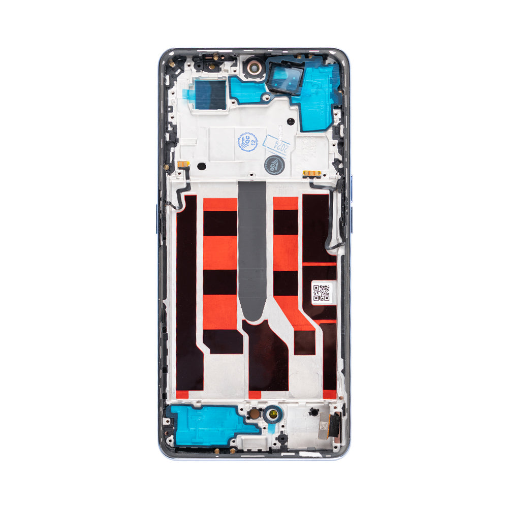Oppo A1 Pro Display und Digitizer mit Rahmen, blau, OEM