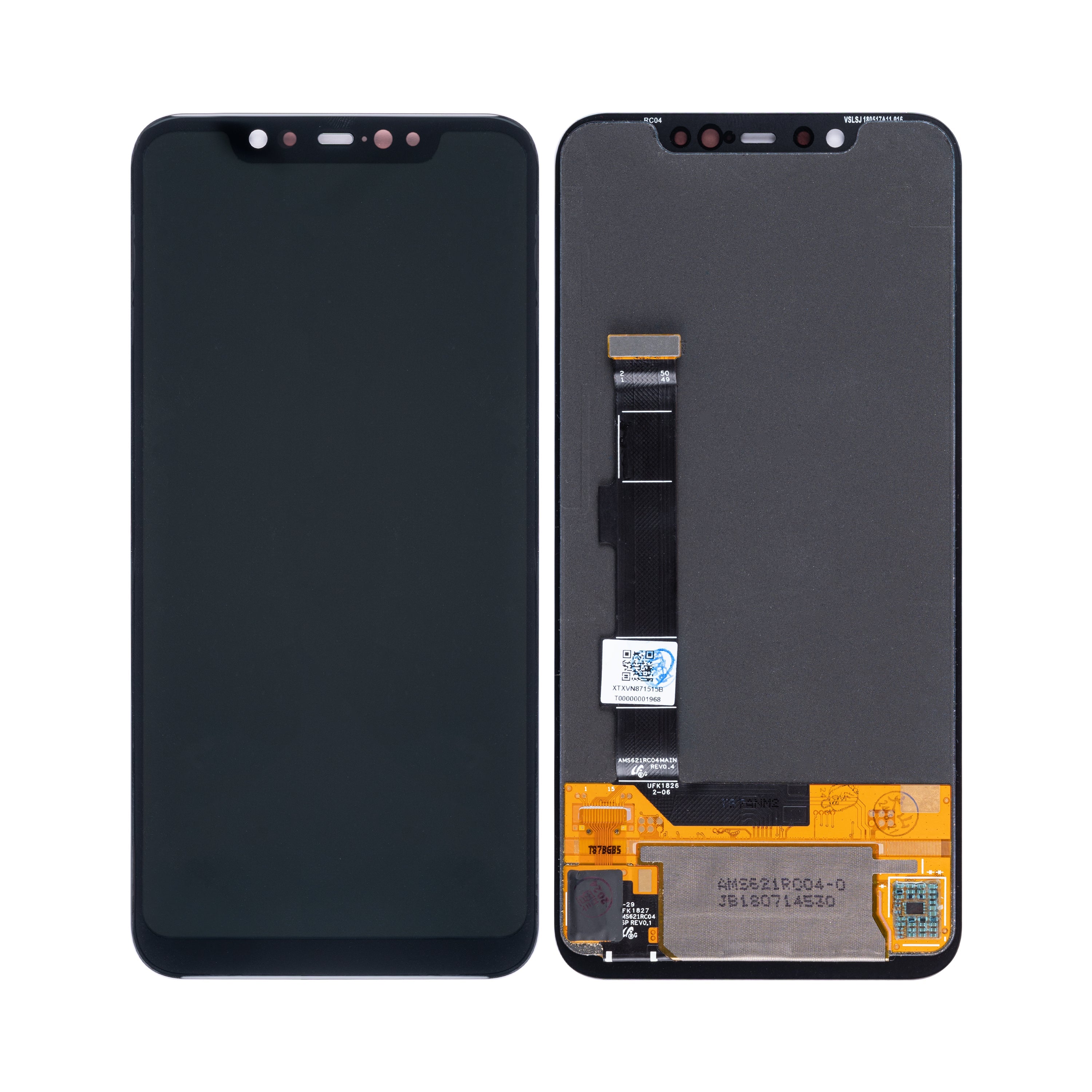 Xiaomi Mi 8 Display und Digitizer ohne Rahmen, Schwarz, OEM