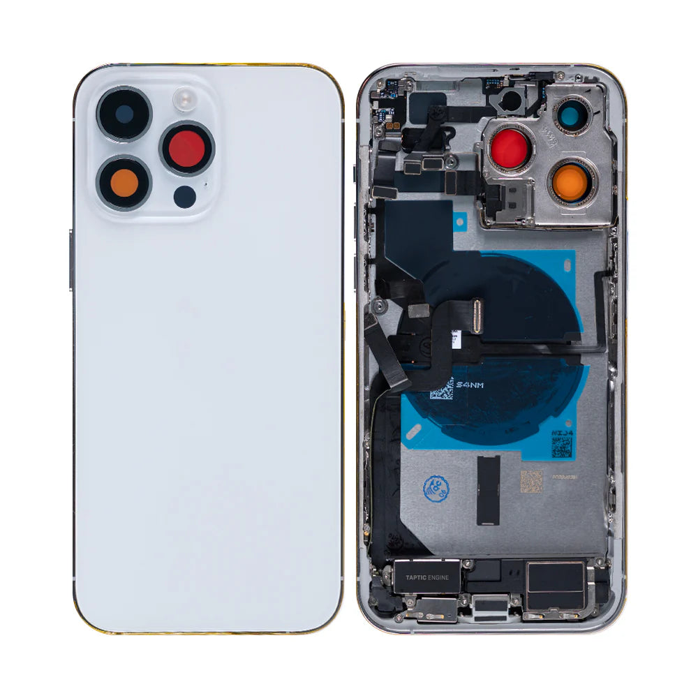 iPhone 14 Pro Max Komplettes Gehäuse inkl. aller Kleinteile ohne Akku und Rückkamera – Schwarz, Silber, Gold, Lila