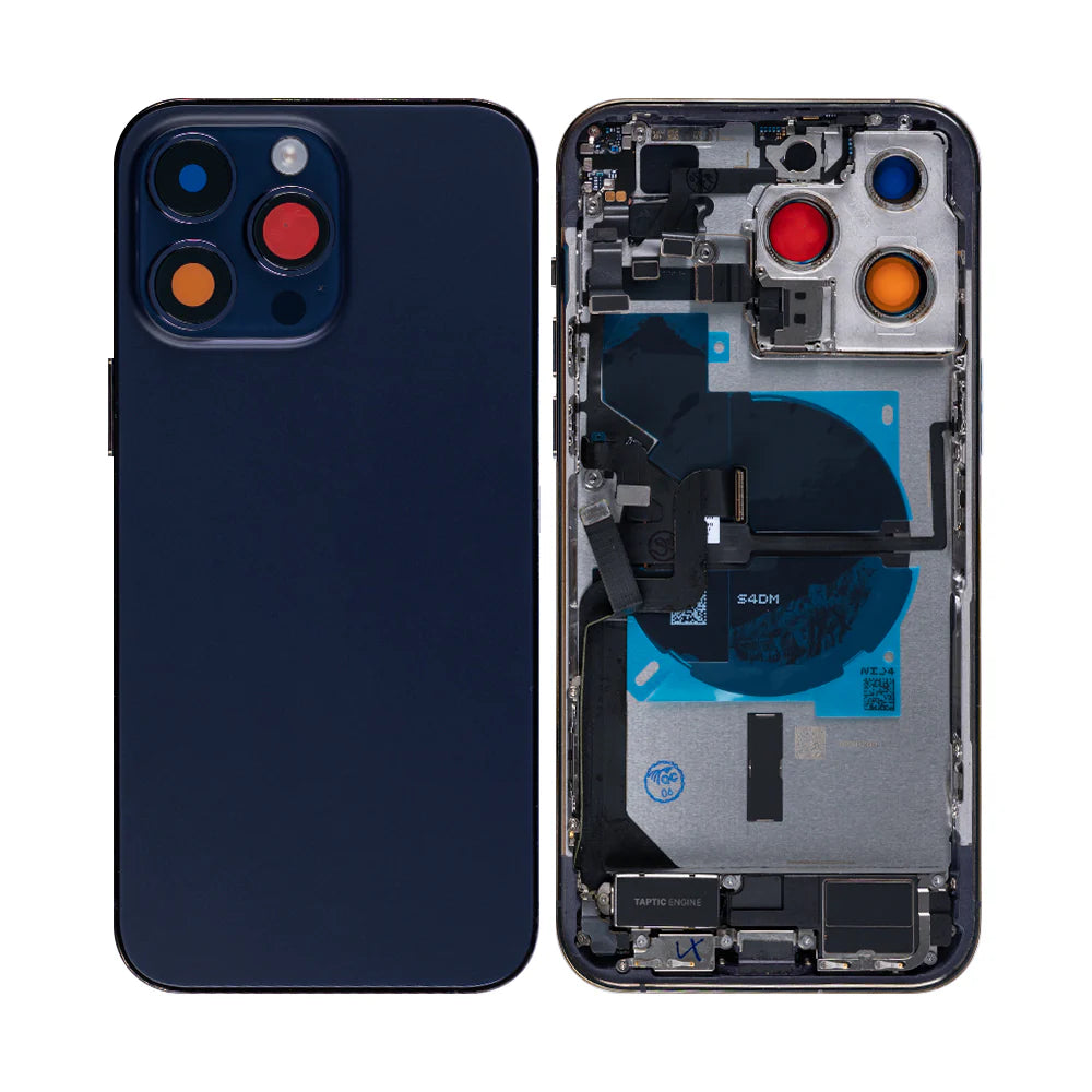 iPhone 14 Pro Max Komplettes Gehäuse inkl. aller Kleinteile ohne Akku und Rückkamera – Schwarz, Silber, Gold, Lila