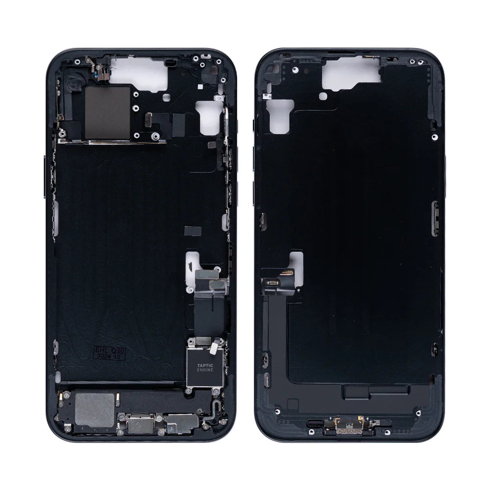 Für iPhone 15 Plus Mittelrahmen-Schwarz, Grün, Gelb, Blau, Silber, Rosa