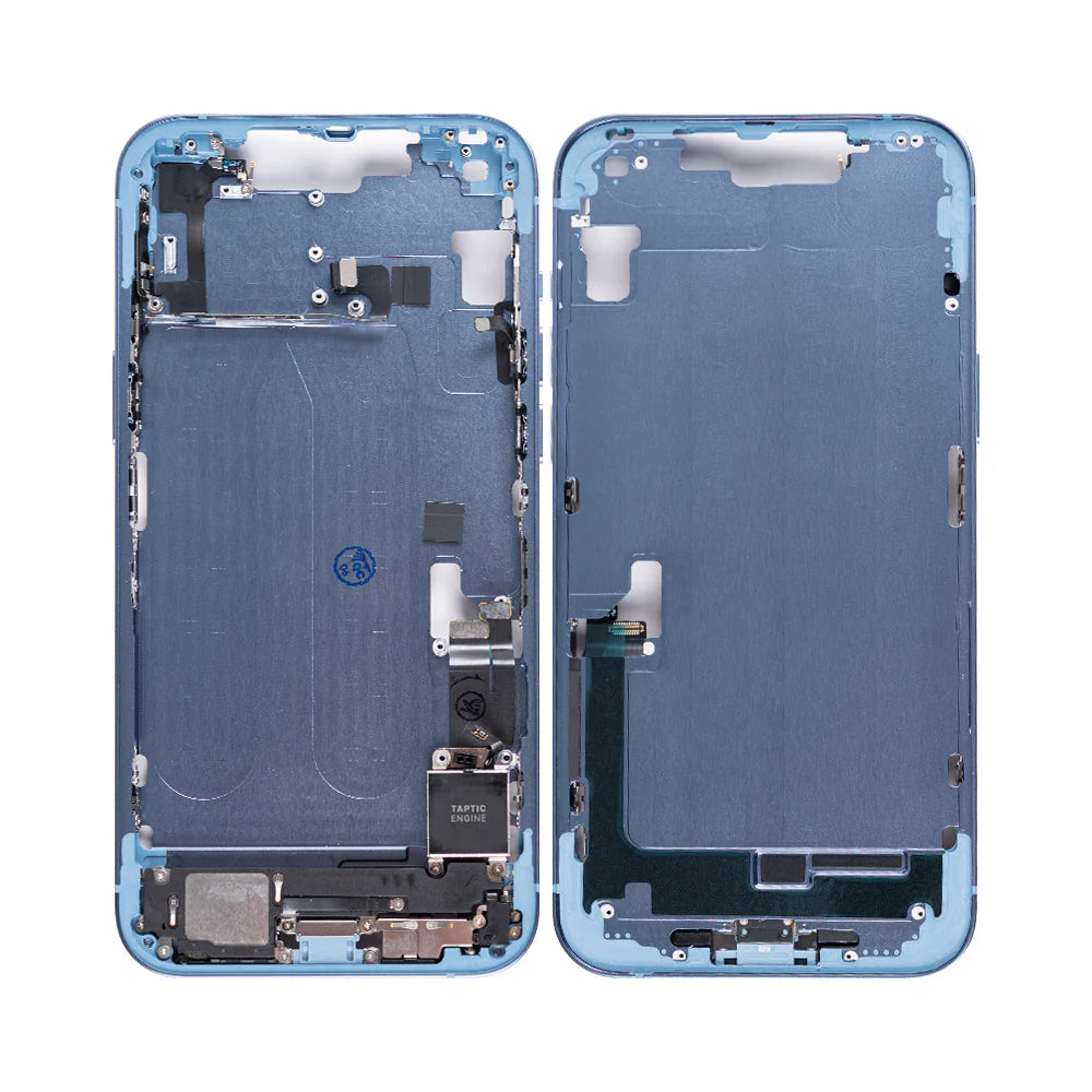 Für iPhone 14 Plus Mittelrahmen Midnight (Schwarz (Mitternacht), Blau, Rot (PRODUCT RED), Lila, Gelb, Silber)