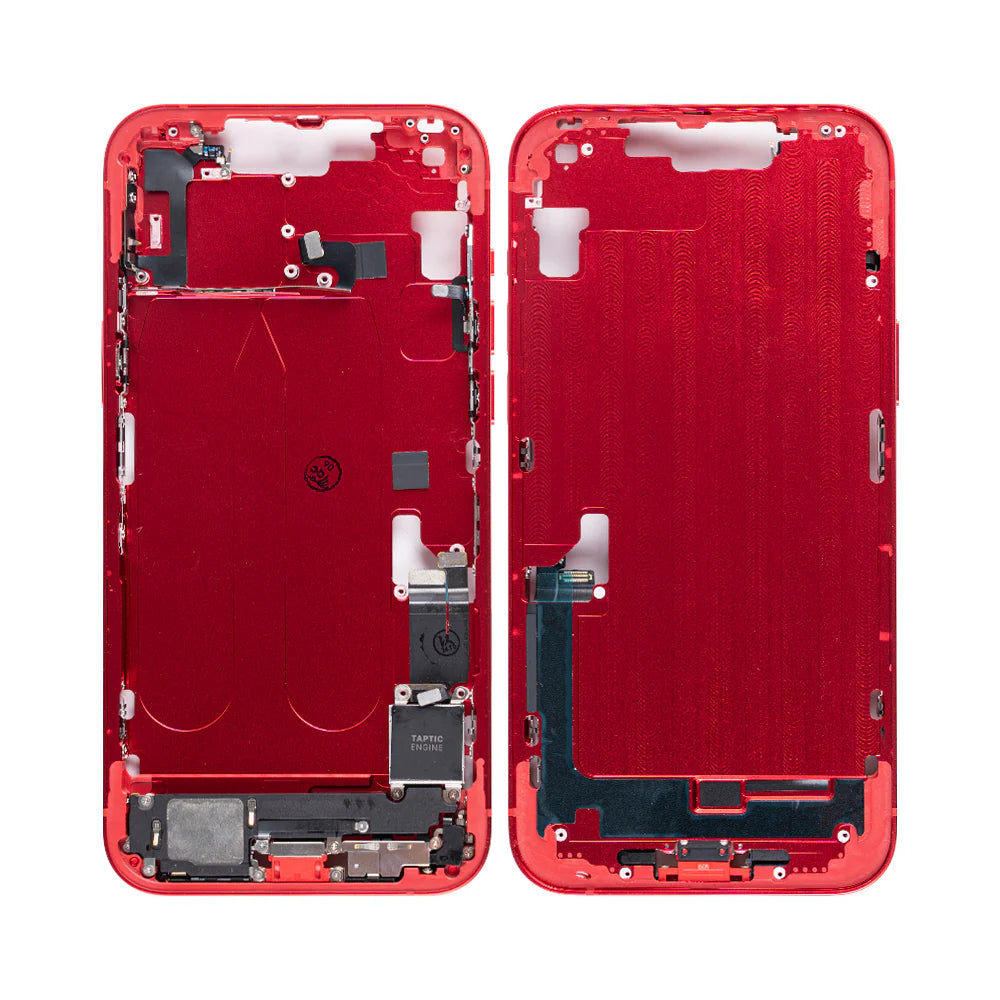 Für iPhone 14 Plus Mittelrahmen Midnight (Schwarz (Mitternacht), Blau, Rot (PRODUCT RED), Lila, Gelb, Silber)
