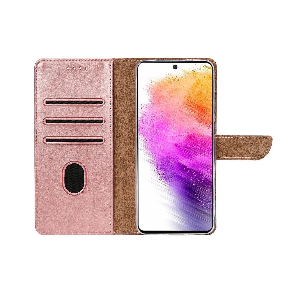 Rixus Book Case Wallet Case für Samsung Galaxy A54 5G Rosegold