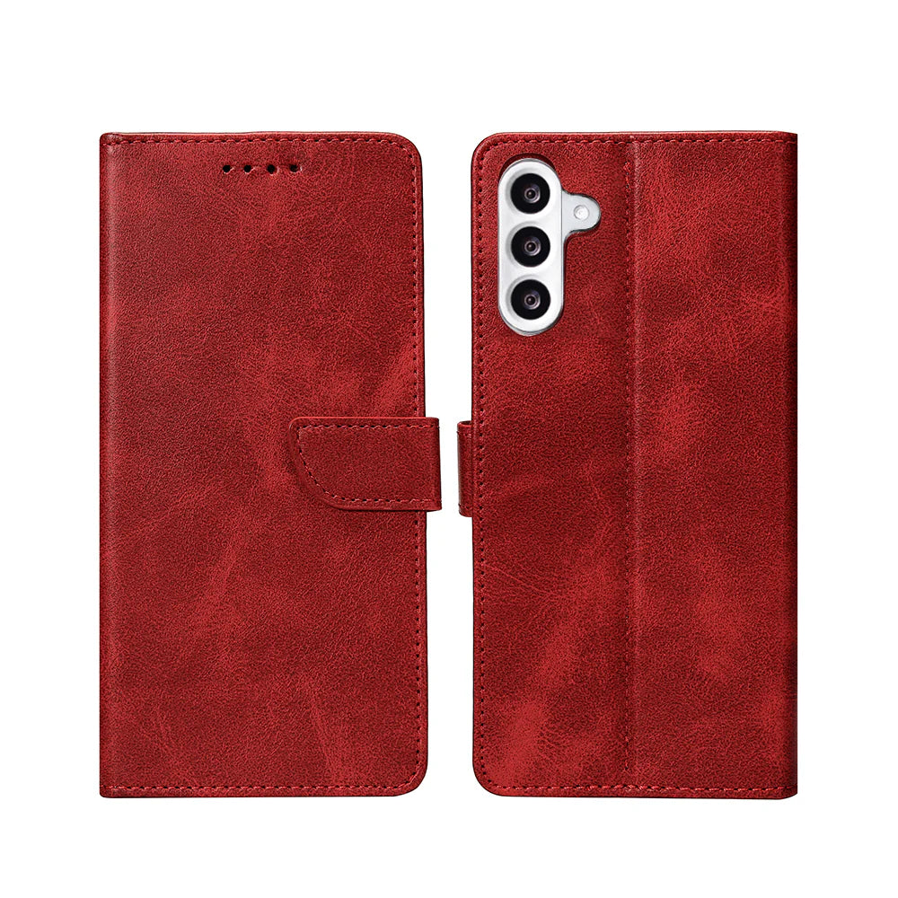 Rixus Book Case Wallet Case für Samsung Galaxy A54 5G Rot