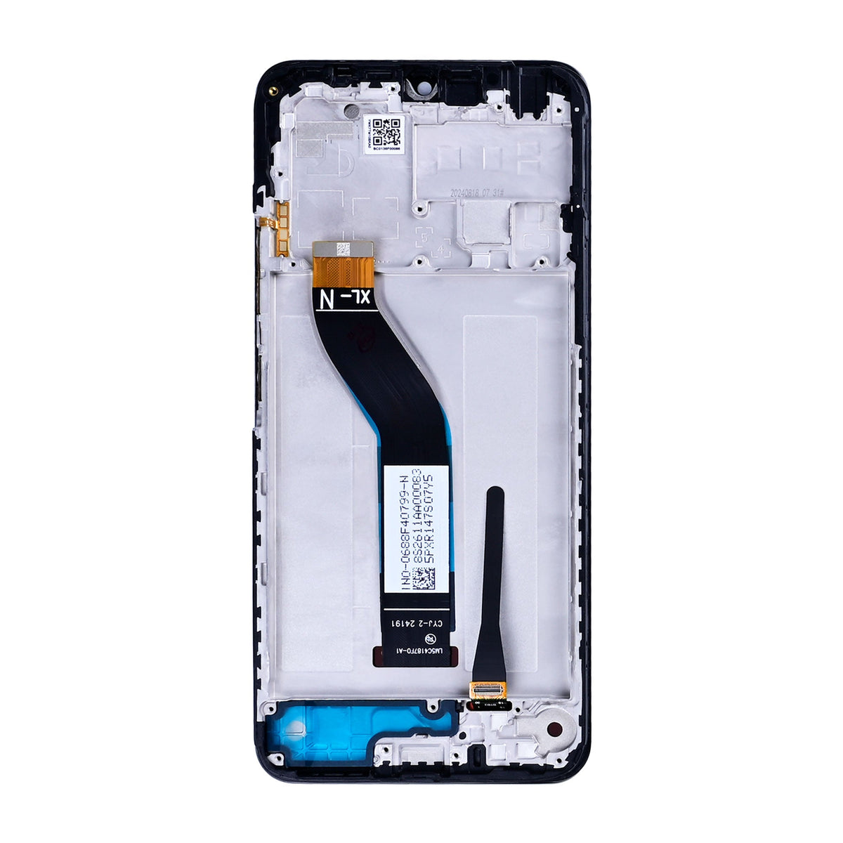 Xiaomi Redmi 14C 4G, 14C 5G, Poco C75, A3 Pro Display und Digitizer mit Rahmen, Mitternachtsschwarz, Servicepaket