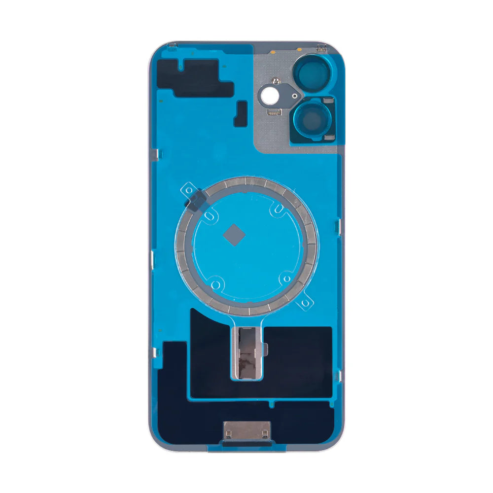Für iPhone 16 Plus Extra-Glas ohne NFC, vergrößerter Kamerarahmen,(Weiss, Rosa, Schwarz, Blau, Grün)
