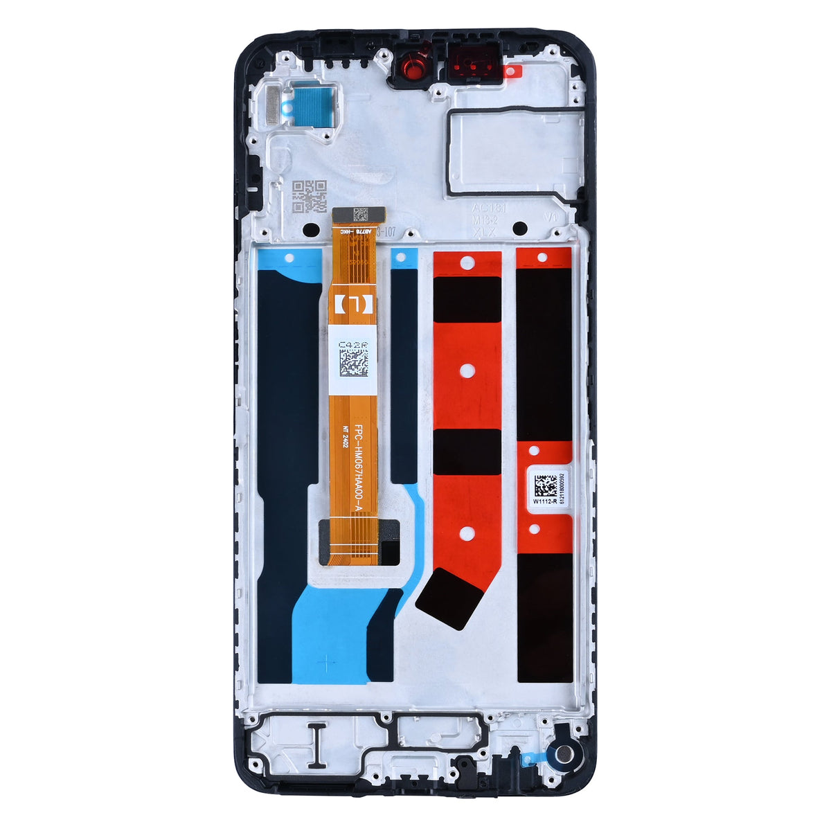 Oppo A80 Display und Digitizer mit Rahmen, Schwarz, OEM