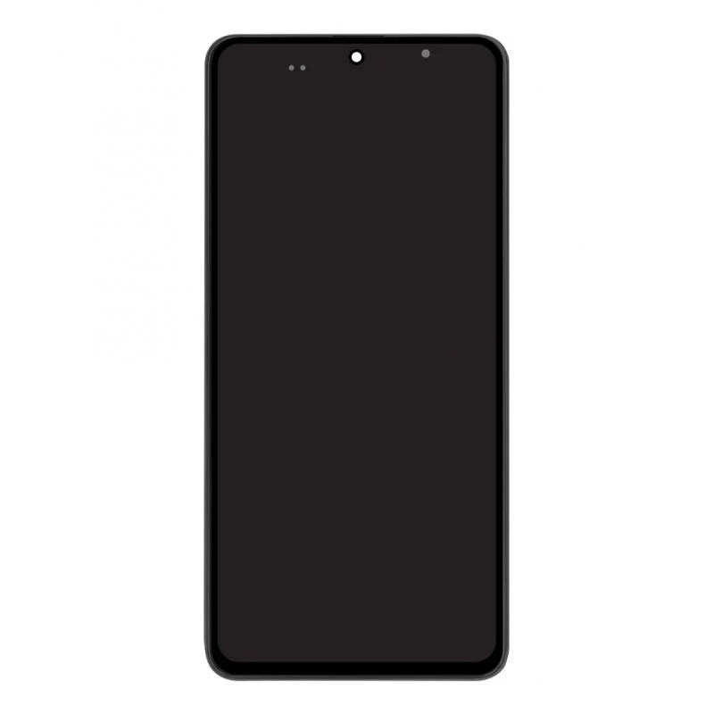 Samsung Galaxy A51 Display und Digitizer mit Rahmen Schwarz SOFT-OLED