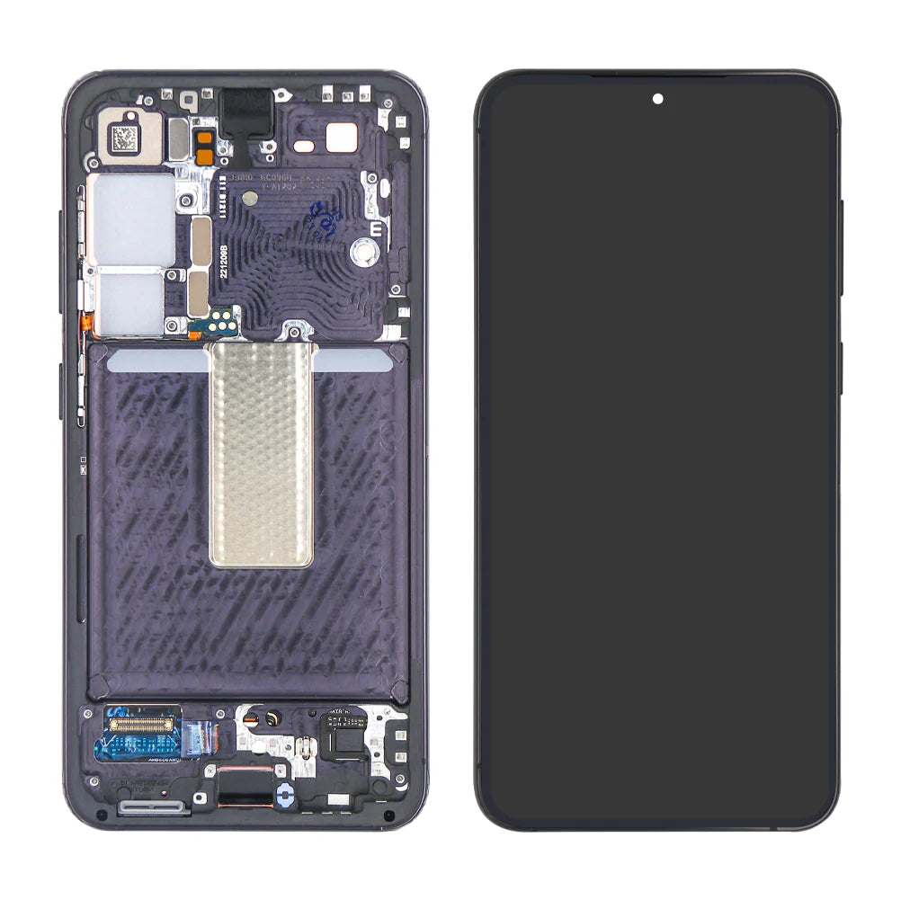 Samsung Galaxy S23 Display und Digitizer mit Rahmen Lime Service Pack