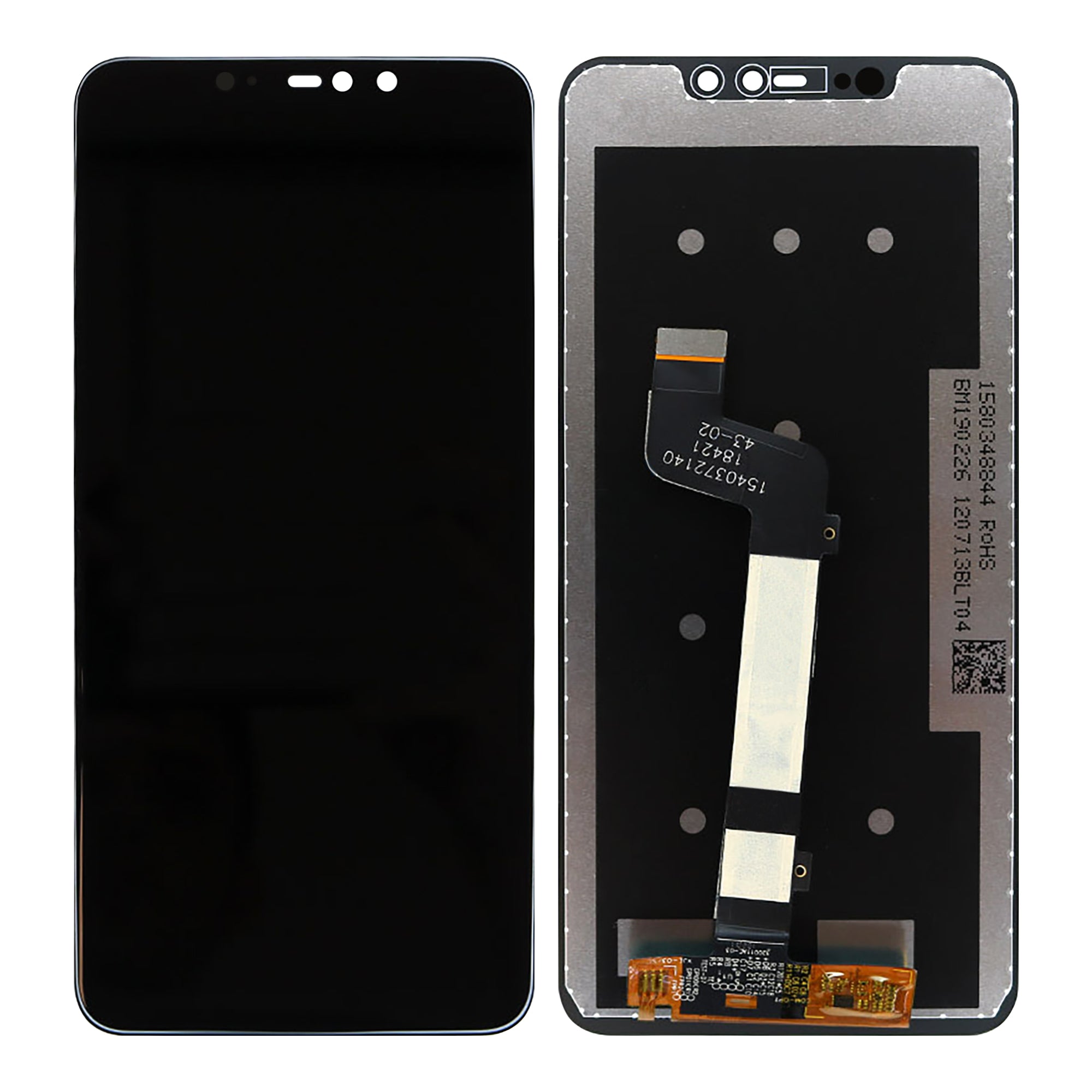 Xiaomi Redmi Note 6 Pro Display und Digitizer ohne Rahmen, Schwarz, OEM