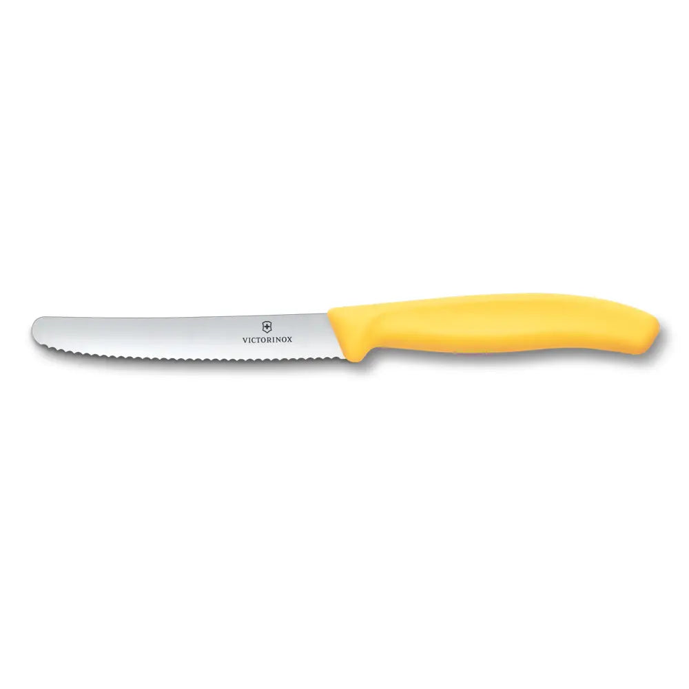 Victorinox Tafelmesser Wellen 11 cm – Griff (Schwarz, Rot, Orange, Lila, Grün, Blau, Gelb)