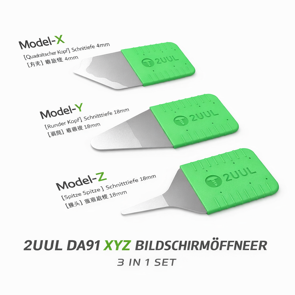 2UUL DA96 Soft Präzisionsklinge – Ultrascharf – 3 Stück/Box