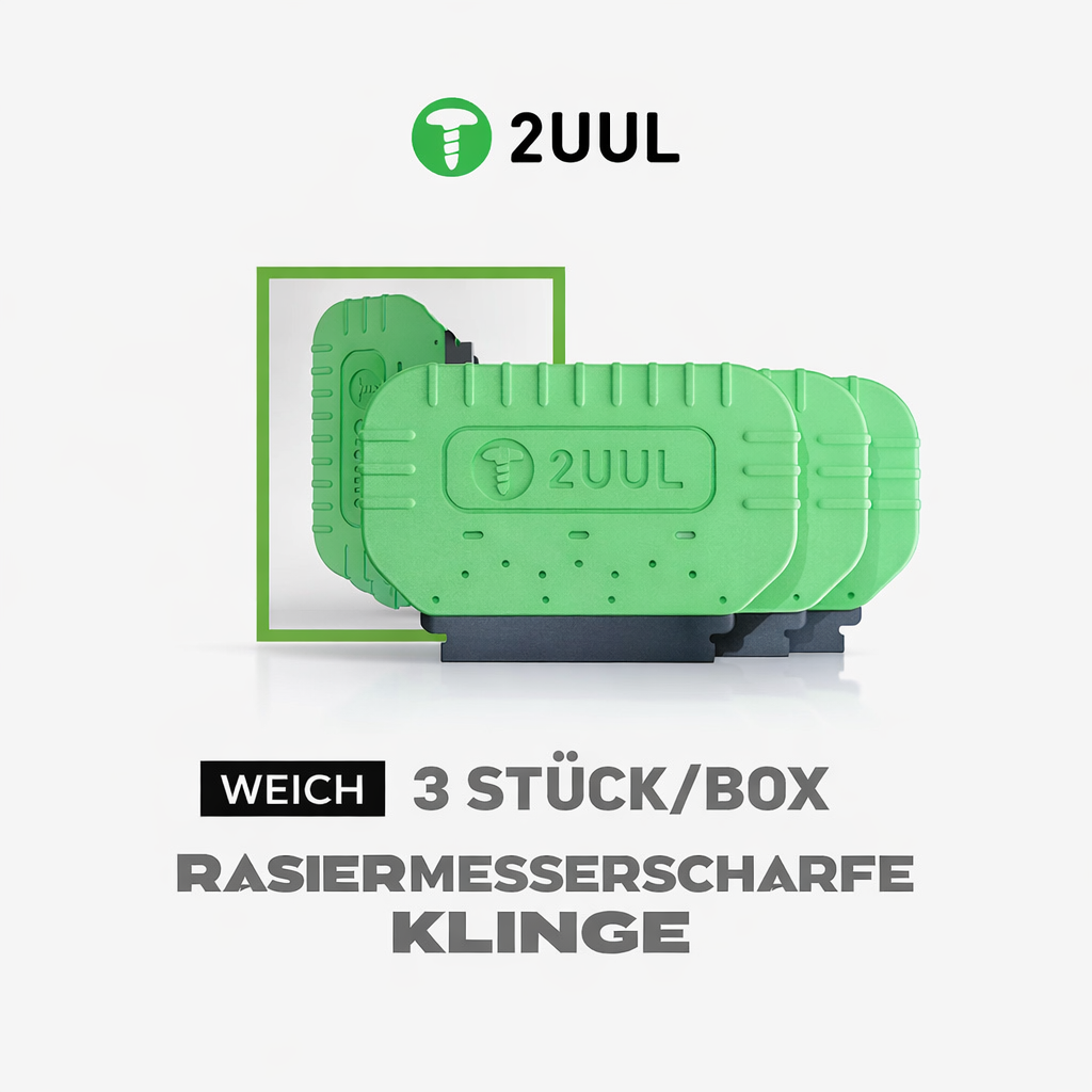 2UUL DA96 Soft Präzisionsklinge – Ultrascharf – 3 Stück/Box