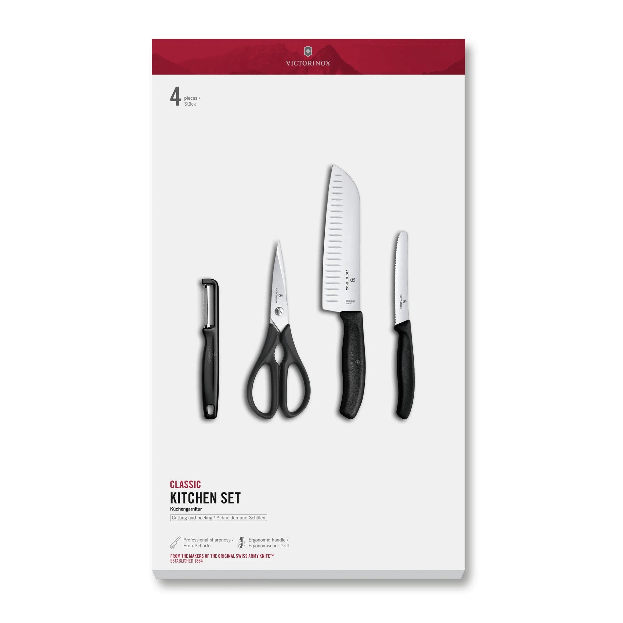 Victorinox Classic Küchengarnitur, 4-teilig, 17 cm