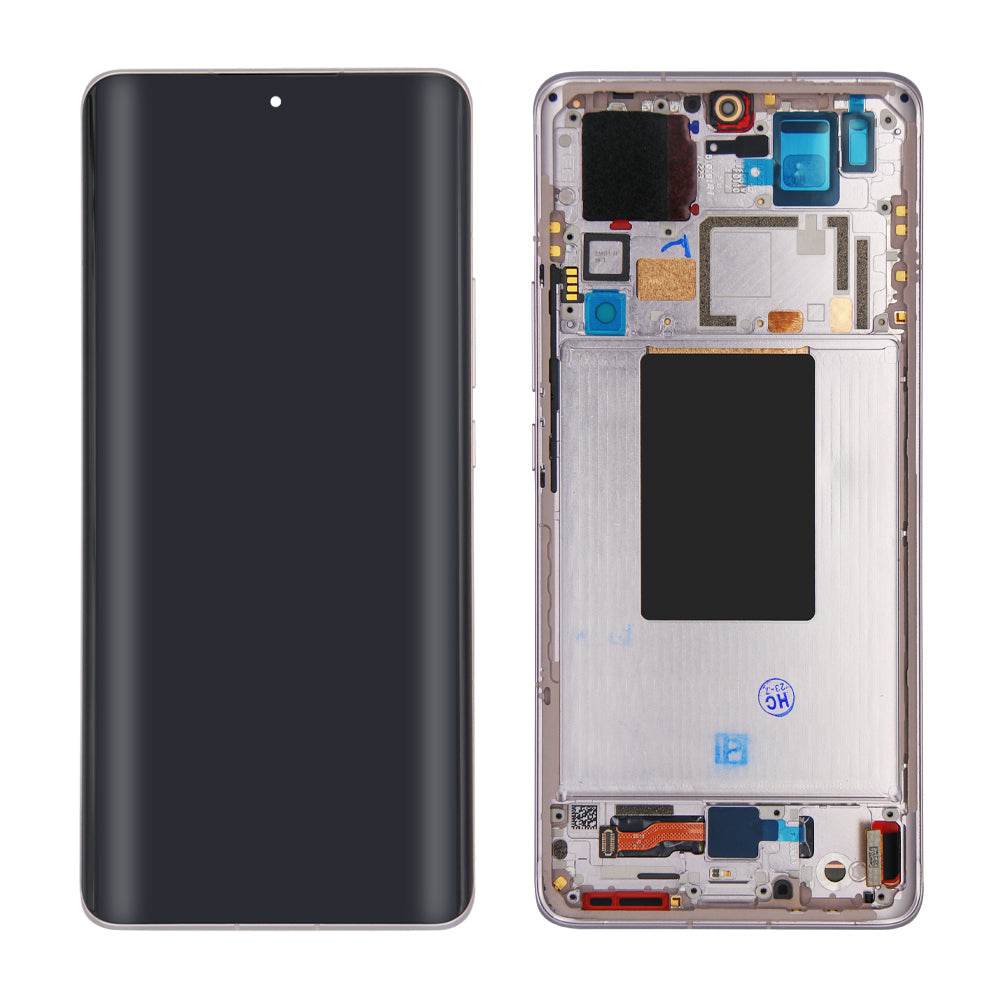 Xiaomi 12 Pro Display und Digitizer mit Rahmen, lila Servicepaket