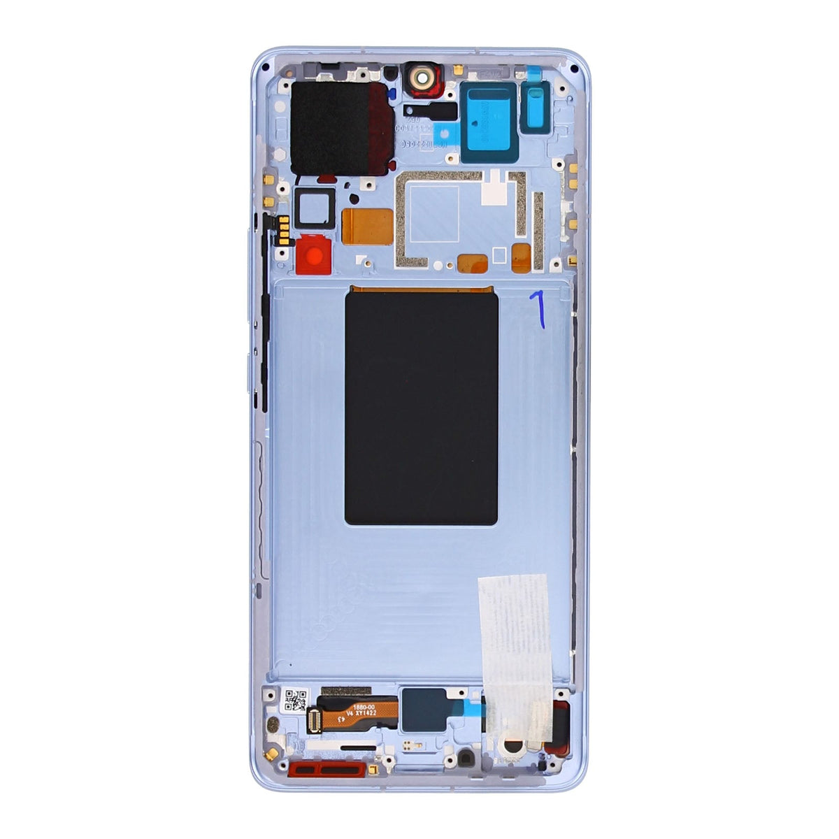 Xiaomi 12 Pro Display und Digitizer mit Rahmen, blaues Servicepaket
