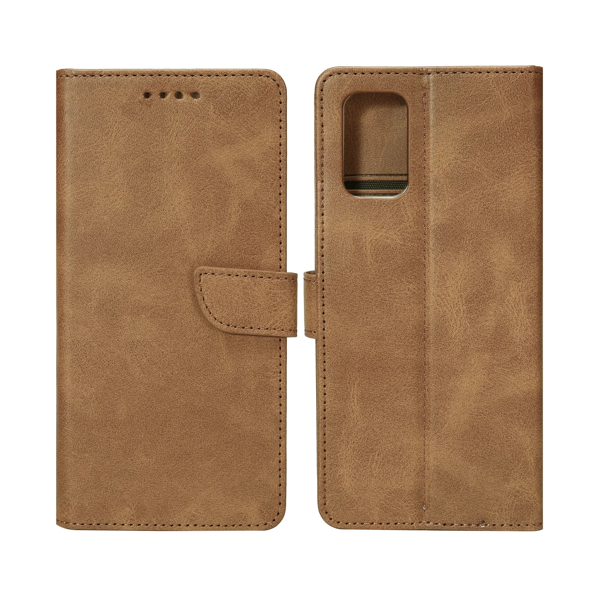 Rixus Book Case Wallet Case für Samsung Galaxy A53 Light Braun
