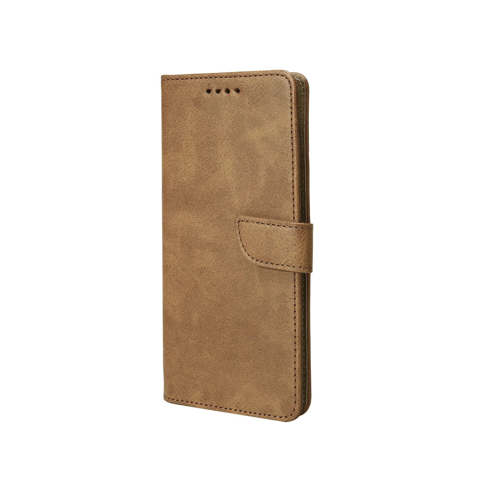 Rixus Book Case Wallet Case für Samsung Galaxy A71 Light Braun