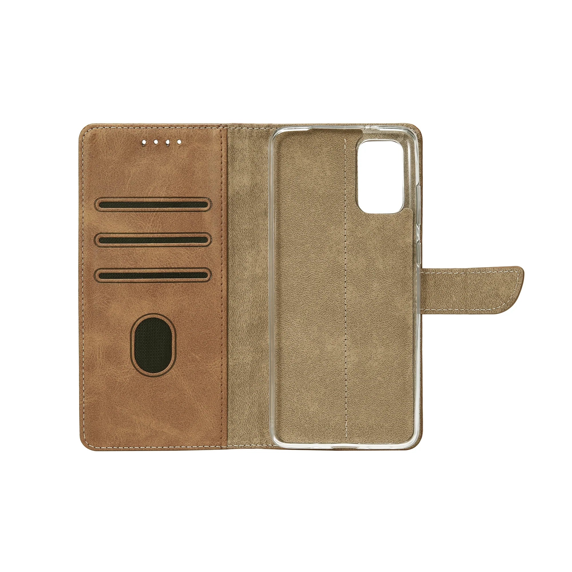 Rixus Book Case Wallet Case für Samsung Galaxy A53 Light Braun