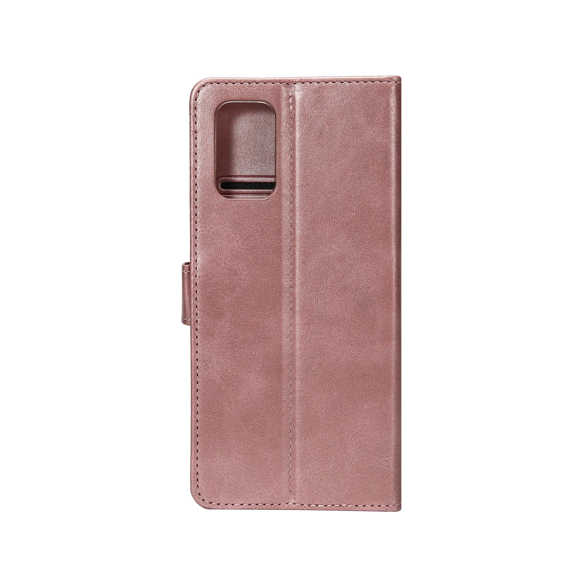 Rixus Book Case Wallet Case für Samsung Galaxy A52 Rosegold