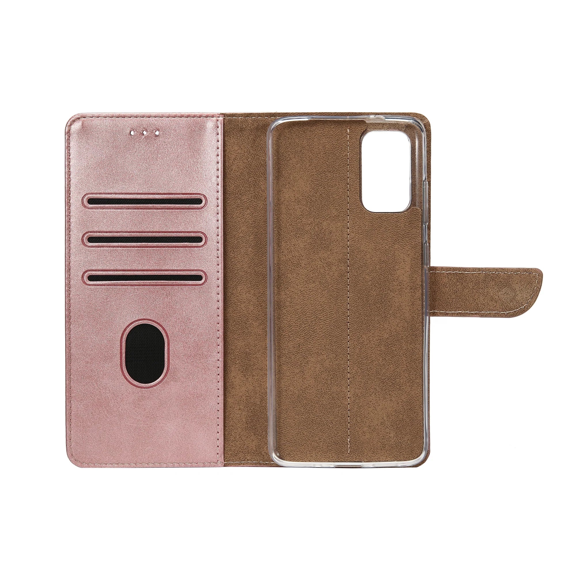 Rixus Book Case Wallet Case für Samsung Galaxy A52 Rosegold