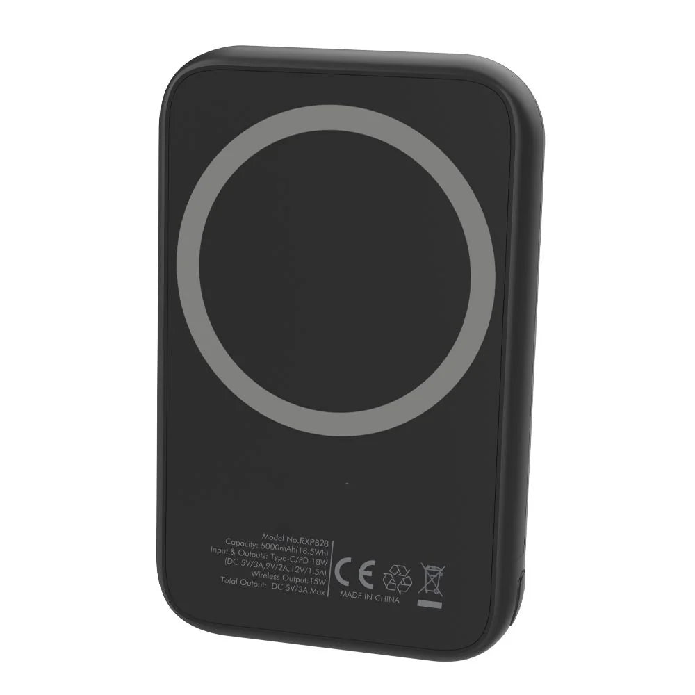 Rixus | Magnetische Powerbank 5000mAh