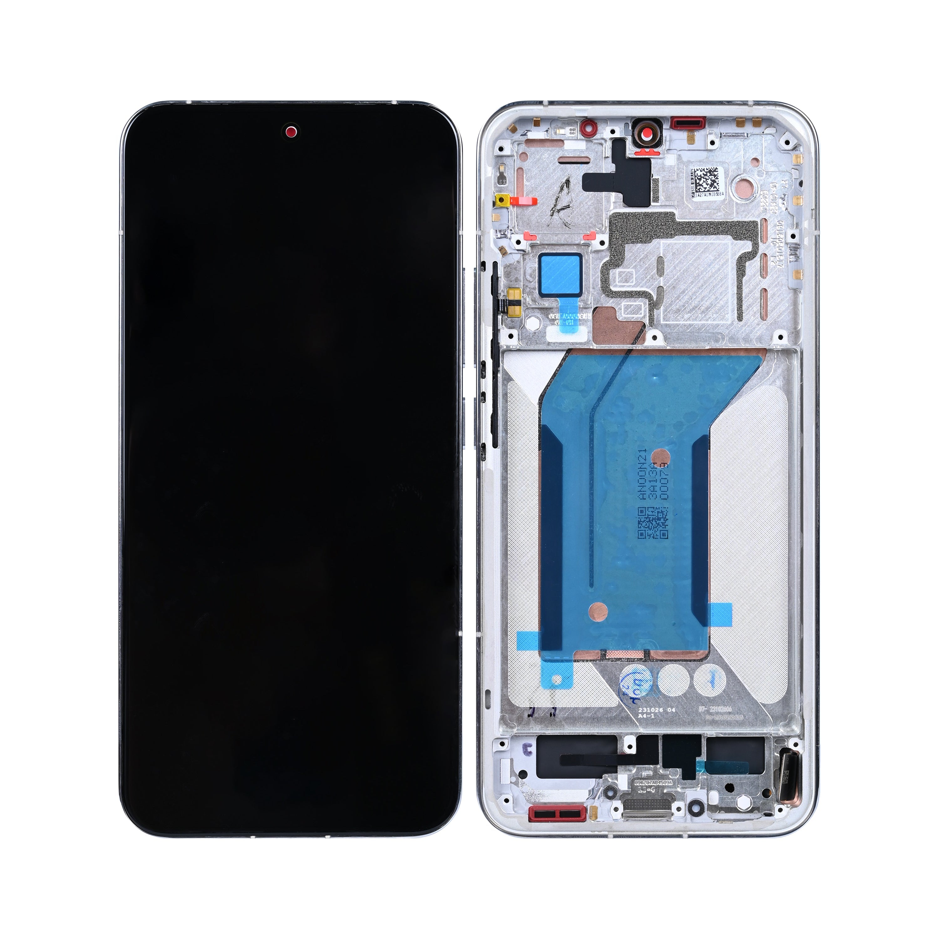 Xiaomi 14 Display und Digitizer mit Rahmen, Silber, OEM