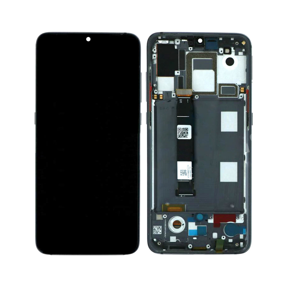 Xiaomi Mi 9 Display und Digitizer mit Rahmen, Schwarz, OEM