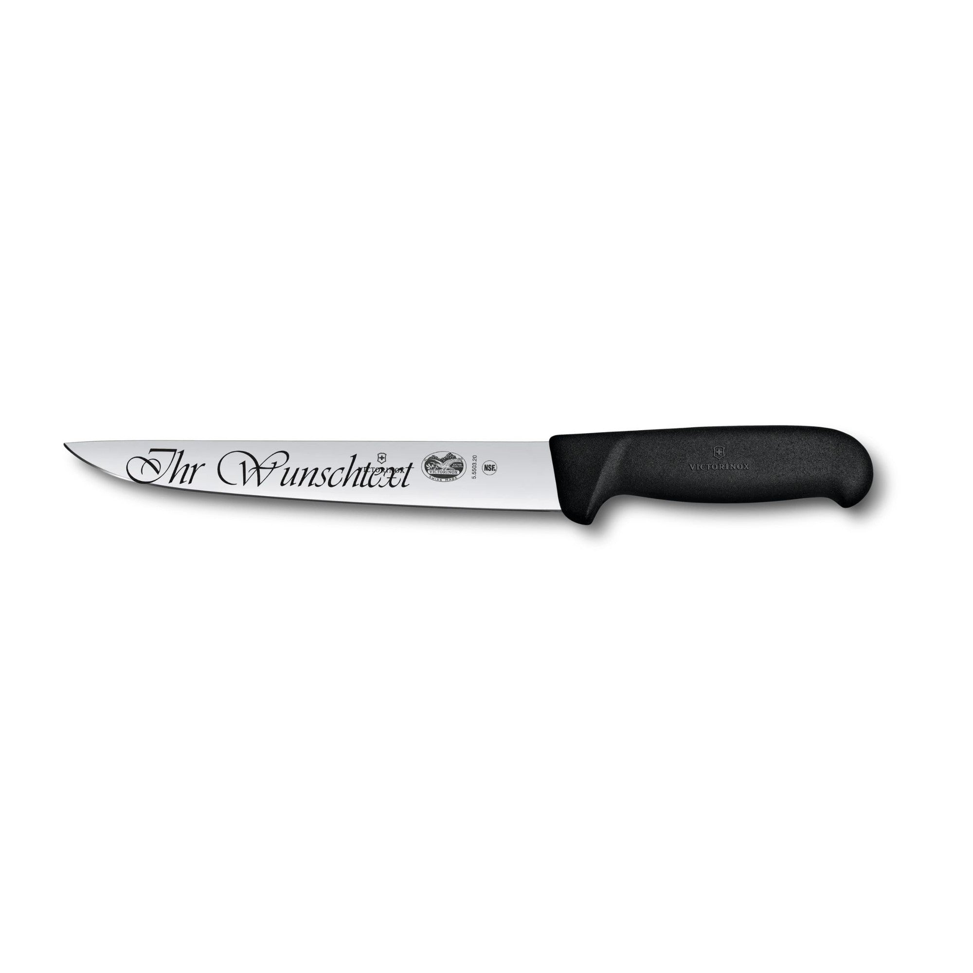 Victorinox Fibrox Tranchiermesser, 20 cm mit Gravur